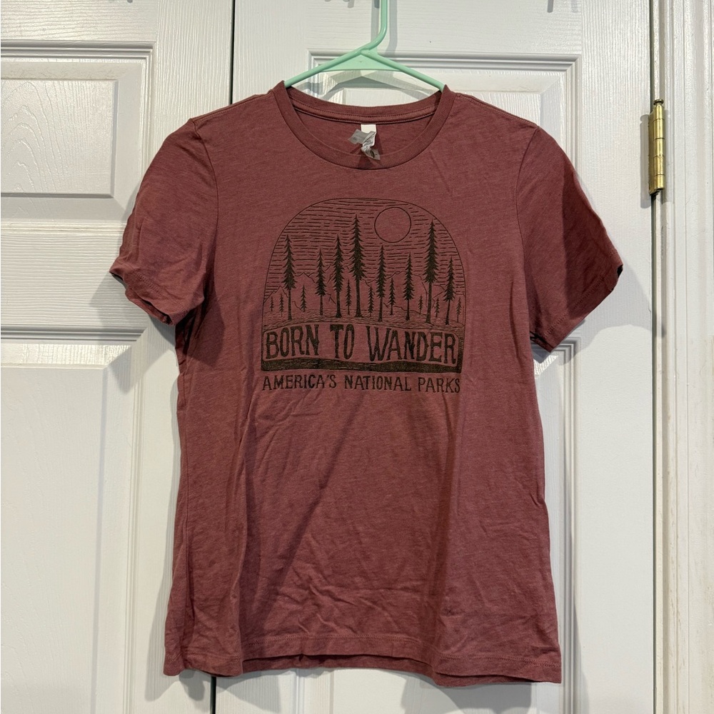 Bella Canvas Maroon Graphic Tee Loose Fit